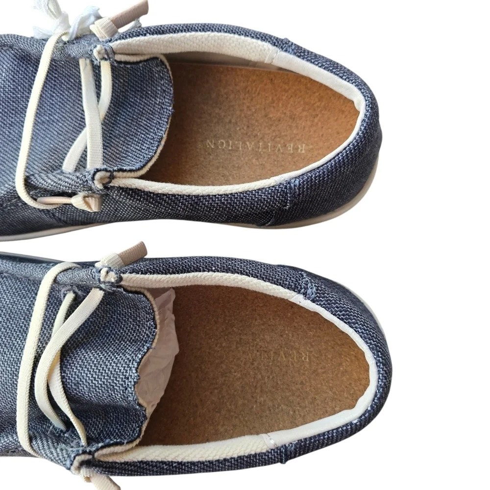 🌻NIB | WACO Revitalign Carefree Denim Slip On Sneakers, Size 9D (Wide)